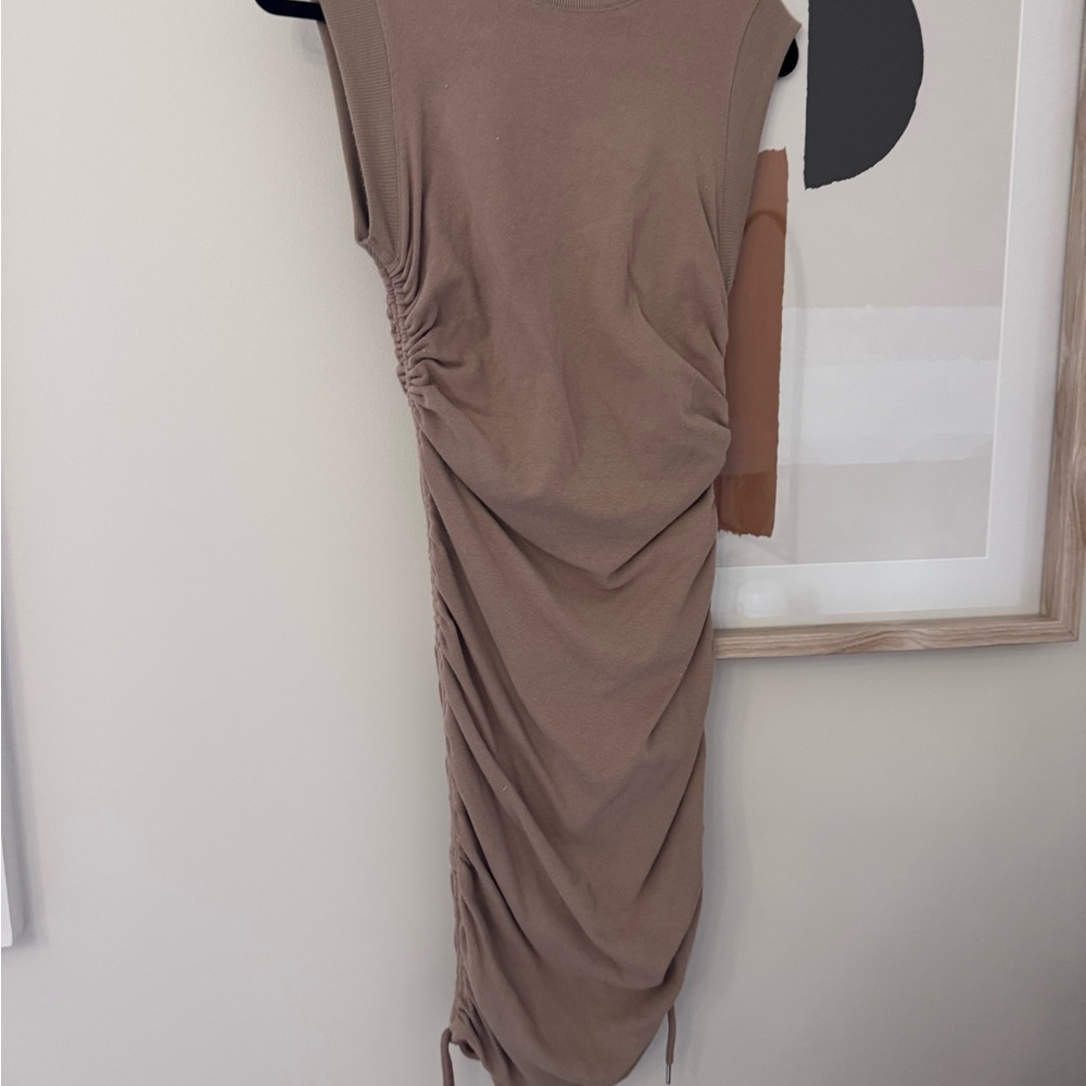 JLUXLABEL Sleeveless Brown Midi Dress